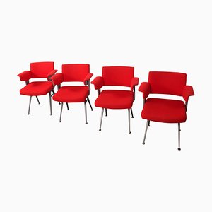 Industrial Resort Chairs by Friso Kramer for Ahrend de Cirkel, Set of 4