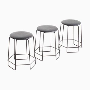 Square Wire Stools by Verner Panton, 1960s, Set of 3