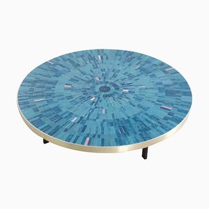 Round Mosaic Tile Coffee Table by Berthold Müller, 1960s