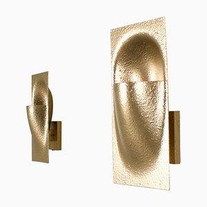Gold Colored Balance Sconces by Bertrand Balas for Raak Amsterdam, 1972, Set of 2