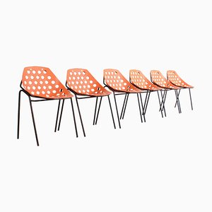 Coquillage Chairs by Pierre Guariche for Meurop, 1960s, Set of 6