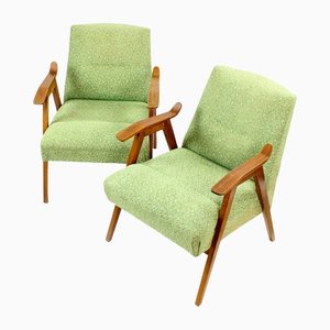 Mid-Century Armchairs from Mier, Czechoslovakia, 1960s, Set of 2