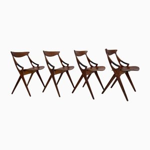 Model 71 Chairs by Arne Hovmand Olsen for Mogens Kold, Set of 4