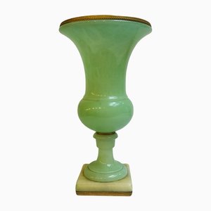Vase aus Murano Glas mit goldenem Rand von Vincenzo Nason für VCN