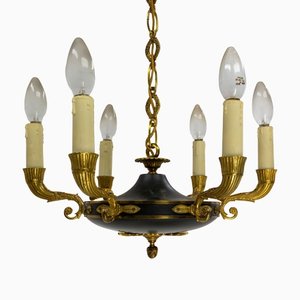 French Empire Revival Chandelier, 1940s
