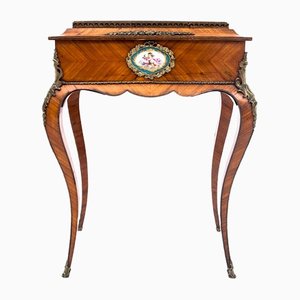 French Side Table with Hidden Storage, 1880