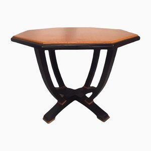 Niedriger Tisch im Art Deco Stil mit achteckiger Tischplatte