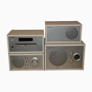 Model Two Radio with CD Player, Subwoofer and Speaker by Henry Kloss for Tivoli, USA, 1990s, Set of 4