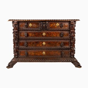 Carved Bambocci Chest of Drawers with the Doria Coat of Arms