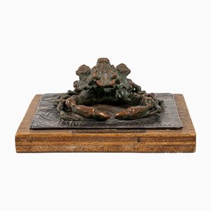 Cangrejos ermitaños de bronce de A. Martelli. Juego de 2