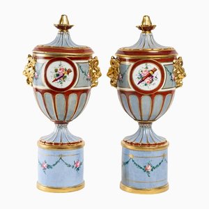 Empire Cutlery Vases in Polychrome Earthenware, Set of 2
