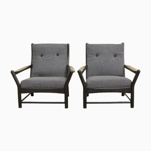 Brutalist Lounge Chairs, Set of 2