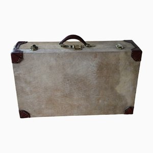Valigia in pergamena e pelle di Hermès