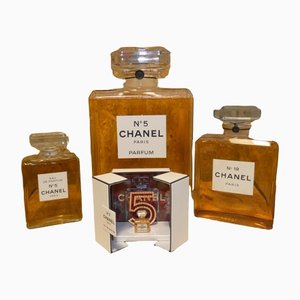 Glass Perfume Bottles from Chanel, France, 1980s, Set of 4