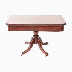 Grande Table à Thé Regency Antique en Acajou