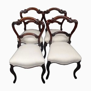 Louis Philippe Rosewood Chairs, 1800s, Set of 4