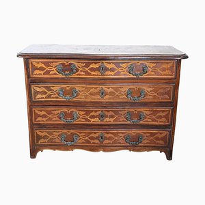 Antique Chest of Drawers with Walnut Inlay, 1680s