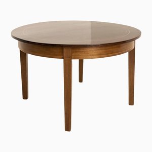 Table Basse Ronde en Acajou, Danemark, 1960s