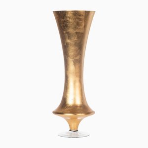 Silvia Leaf Gold Glass Vase from VGnewtrend