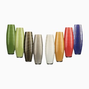 Slim Small Big Mocenigo Vase aus Muranoglas in Gold & Blau von Marco Segantin für VGnewtrend