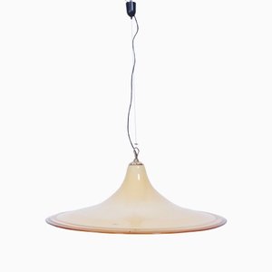 Lámpara colgante de cristal de Murano, años 70