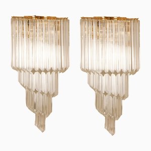 Wall Sconces in Murano Glass by Paolo Venini, 1960s, Set of 2