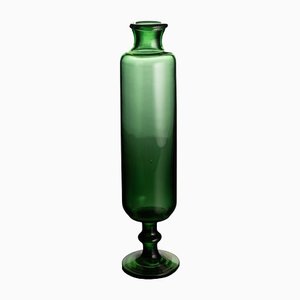 Vase Vintage en Verre Vert