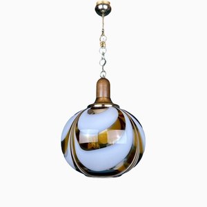 Large Italian Pendant Lamp in Murano Glass, 1960s
