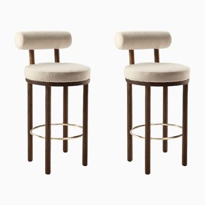 Moca Bar Chair by Studio Rig for Collector, Set of 2