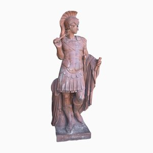 Estatua de centurión romano grande, años 50, piedra