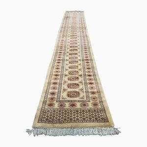 Long Tapis de Couloir Bokhara en Laine, Inde