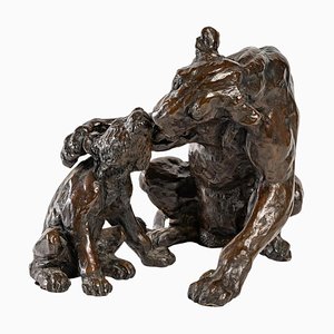 Skulptur aus Bronze von Jean Vassil