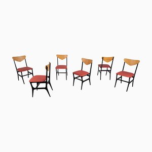 Mid-Century Modern Dining Chairs by Alfred Hendrickx, 1950s, Set of 6