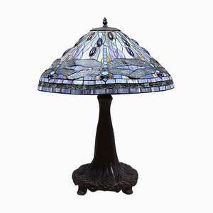 Lámpara de mesa estilo Tiffany, siglo XX