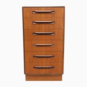 Mid-Century Teak Fresco Tallboy Kommode von G Plan, 1961