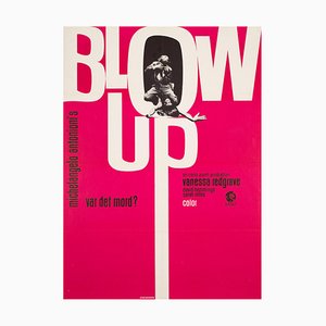 Poster del film Blow-up, Danimarca, 1967