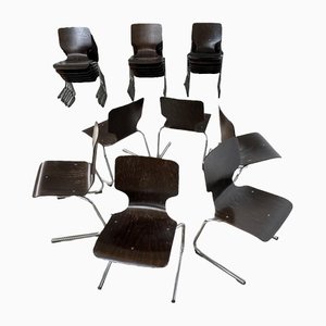 Vintage Black Flötotto Chair by Elmar Flötotto