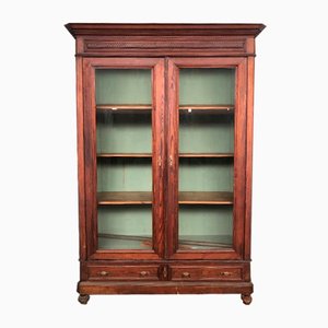 Antique Cabinet in Wood and Glass