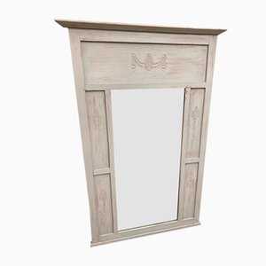 Antique Gray Mirror in Wood