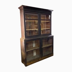 Shop Cabinet in Wood and Glass, 20th Century