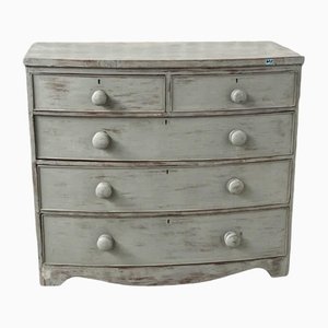 Antique Gray Chest of Drawers in Wood