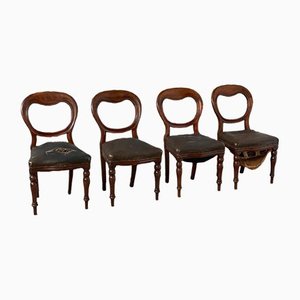 Antique Chairs in Wood, Set of 4