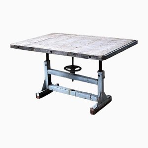 Industrial Style Table in Wood and Iron