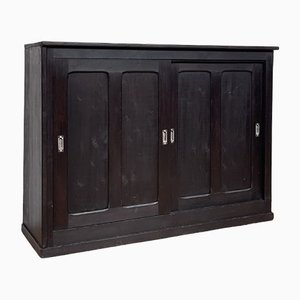Cabinet with Wooden Sliding Doors