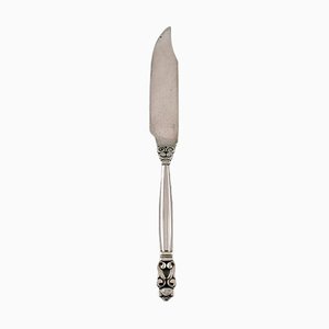 Cuchillo de pescado estilo Georg Jensen de plata esterlina, años 30