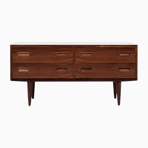 Mid-Century Danish Low Chest of Drawers in Rosewood by Hundevad, 1960s