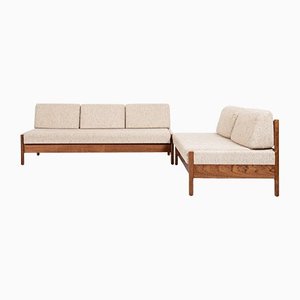 Dänische Mid-Century Sofas aus Teak von Den Blaa Fabrik, 1960er, 2er Set