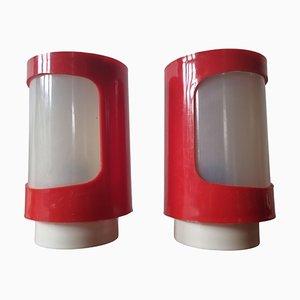 Mid-Century Space Age Table Lamps, 1970s, Set of 2