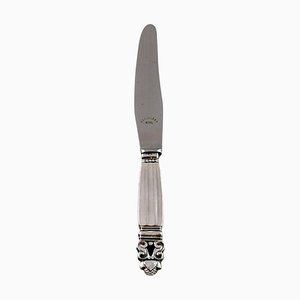 Acorn Lunch Knife in Sterling Silver and Stainless Steel from Georg Jensen