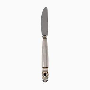 Acorn Lunch Knife in Sterling Silver and Stainless Steel from Georg Jensen
